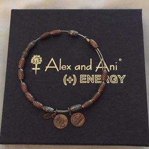 Alex and Ani Gold beaded bracelet
